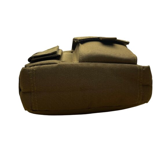 D5 Column Unisex Olive Green Nylon Tactical Adjustable Strap Crossbody Bag - Picture 5 of 12